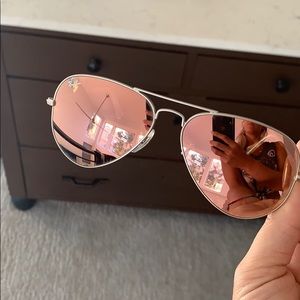 Pink ray ban aviators